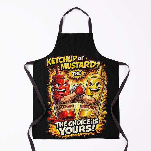 Item preview, Ketchup or Mustard? The Choice Is Yours – Funny Food Comic Style designed and sold by Kiziorq.