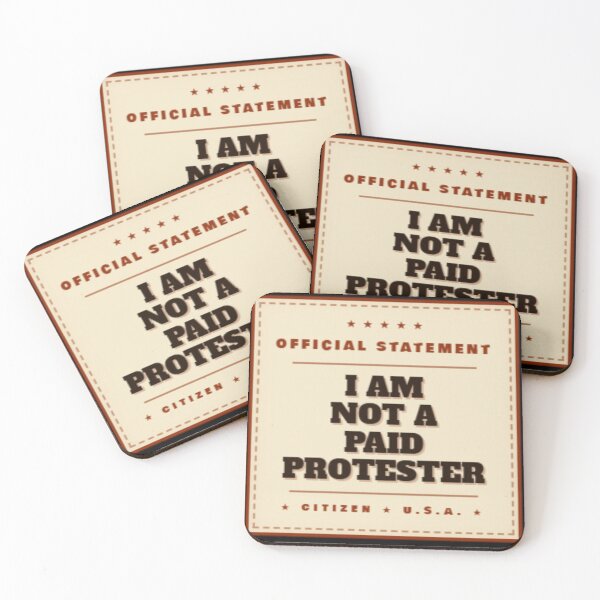 Item preview, Protest for Democracy - Paid Protester designed and sold by American Skin.