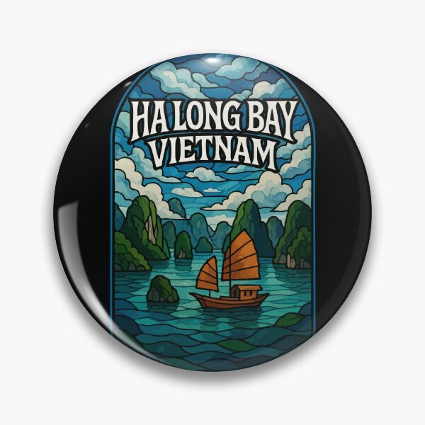 Item preview, Ha Long Bay Vietnam Stained Glass Travel designed and sold by TomFrontierArt.