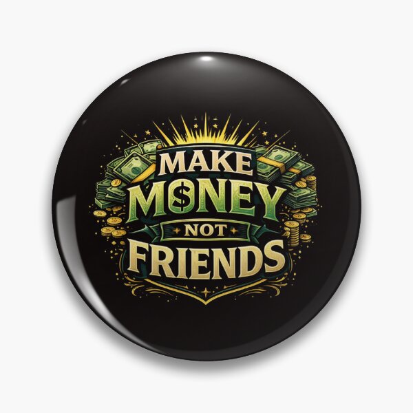 Item preview, Make Money Not Friends Quote Design designed and sold by Combat Skies.