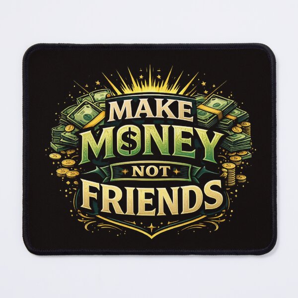 Item preview, Make Money Not Friends Quote Design designed and sold by Combat Skies.