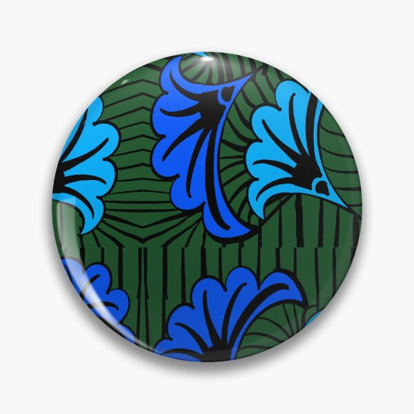 Item preview, Blue Green Ankara Print | Modern Afrocentric Geometric Pattern designed and sold by Artonmytee.