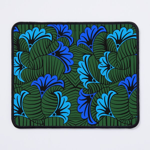 Item preview, Blue Green Ankara Print | Modern Afrocentric Geometric Pattern designed and sold by Artonmytee.