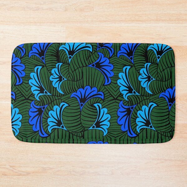 Item preview, Blue Green Ankara Print | Modern Afrocentric Geometric Pattern designed and sold by Artonmytee.