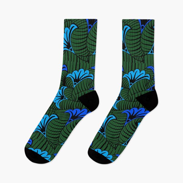 Item preview, Blue Green Ankara Print | Modern Afrocentric Geometric Pattern designed and sold by Artonmytee.