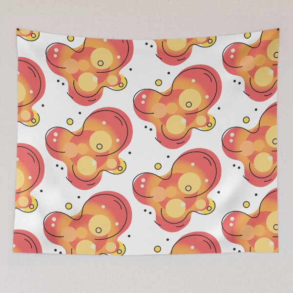 Item preview, Warm orange kawaii blob designed and sold by BetweenForms.