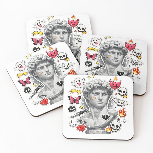 Item preview, Creepy-Cute Stickerbomb Marble Icon designed and sold by Markhor Supply.