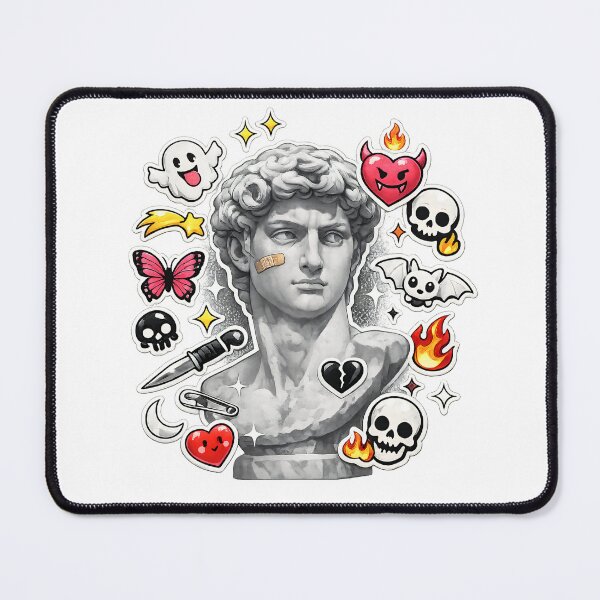 Item preview, Creepy-Cute Stickerbomb Marble Icon designed and sold by Markhor Supply.