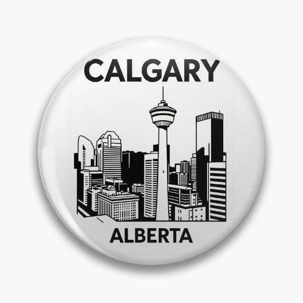 Item preview, Calgary Alberta Canada Minimalist Line Art Poster designed and sold by Stripe Wall Studio.