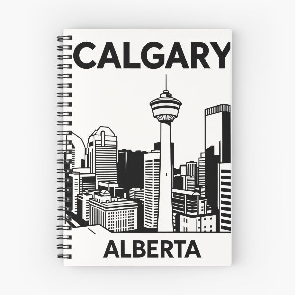 Item preview, Calgary Alberta Canada Minimalist Line Art Poster designed and sold by Stripe Wall Studio.