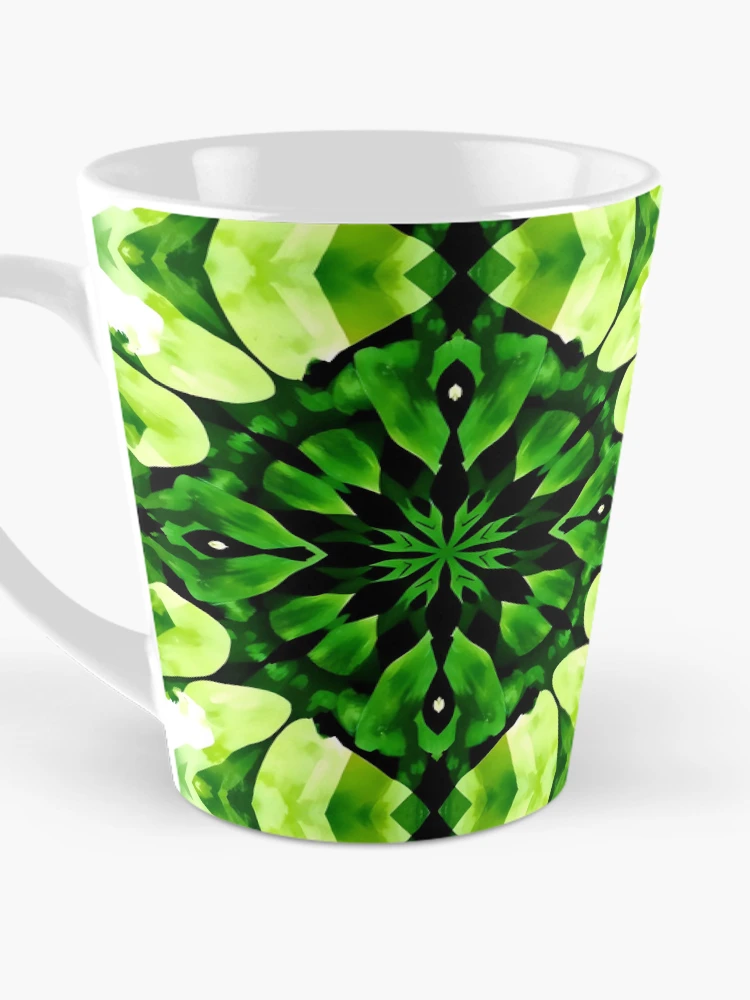 Thumbnail 3 of 4, Coffee Mug, Green Abstract Pattern  designed and sold by GraphicsClub.