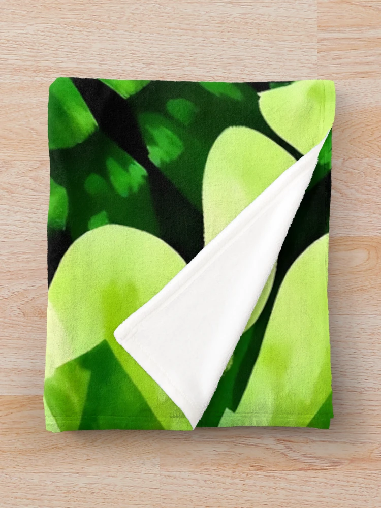 Thumbnail 3 of 6, Throw Blanket, Green Abstract Pattern designed and sold by GraphicsClub.