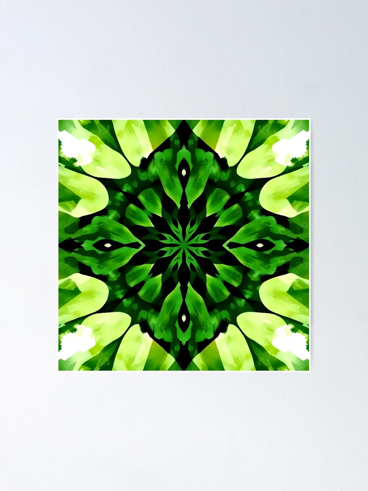 Thumbnail 1 of 3, Poster, Green Abstract Pattern designed and sold by GraphicsClub.