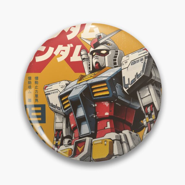 Artikelvorschau, Retro Yellow RX-78-2 Gundam entworfen und verkauft von AnimeArsenalPrints.