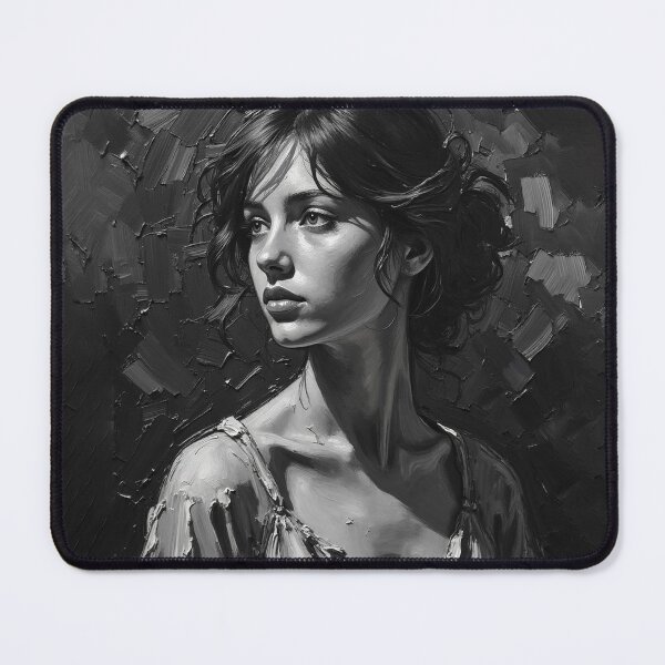 Item preview, Shadow and Light - Black and White Expressive Portrait designed and sold by The Design Asset Station.