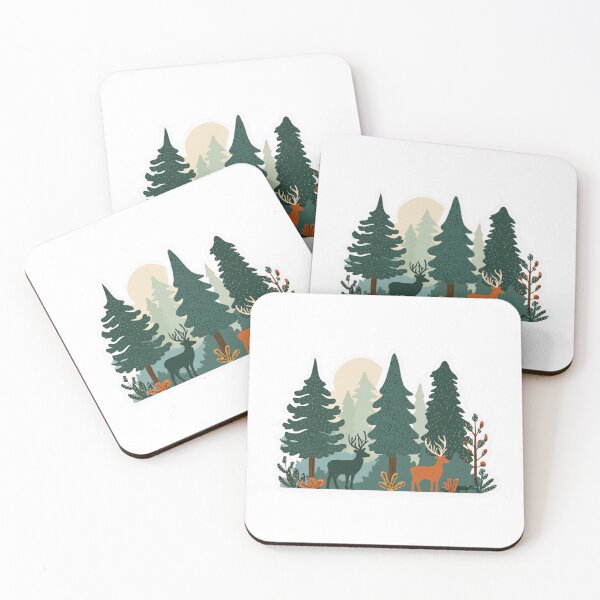 Item preview, Peaceful forest deer designed and sold by MendaciousMina.