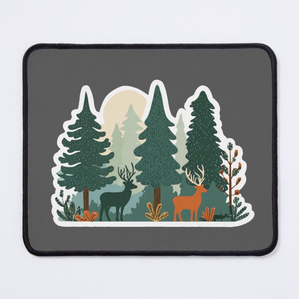 Item preview, Peaceful forest deer designed and sold by MendaciousMina.