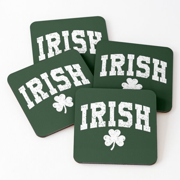 Item preview, White IRISH – Distressed Shamrock Design designed and sold by Saxon Designs.
