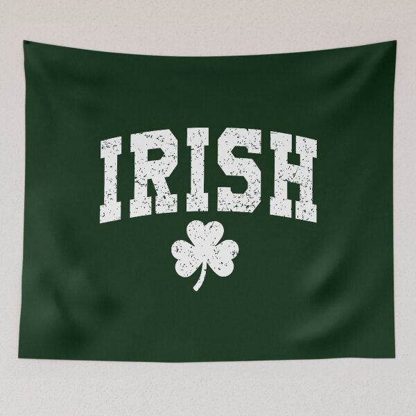 Item preview, White IRISH – Distressed Shamrock Design designed and sold by Saxon Designs.