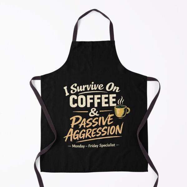 Item preview, Coffee and Passive Aggression – Funny Workplace Sarcasm Design designed and sold by AdicretorDesign.