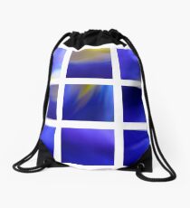 Dark Blue Dutch Iris Drawstring Bag