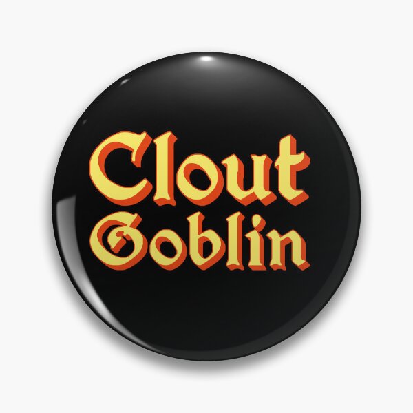 Item preview, Clout Goblin in Yellow Medieval Typography designed and sold by Memes N Lore .