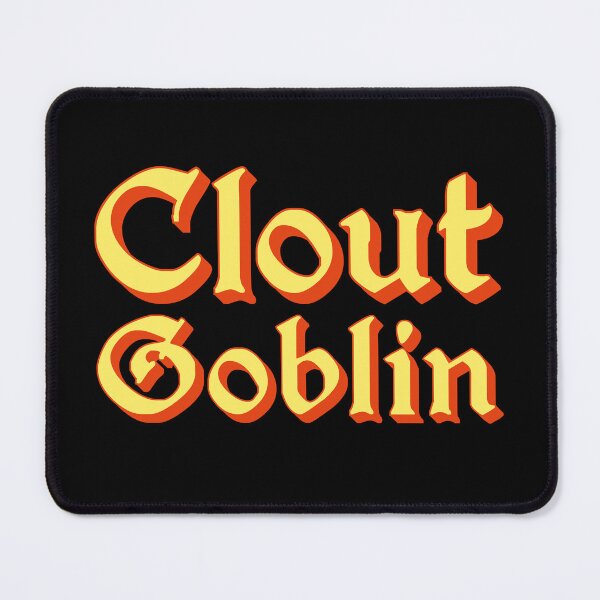Item preview, Clout Goblin in Yellow Medieval Typography designed and sold by Memes N Lore .