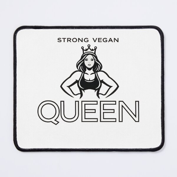 Item preview, Strong Vegan Queen Fitness Design for Strong Women & Gym Lovers designed and sold by GreenStrength Studio.