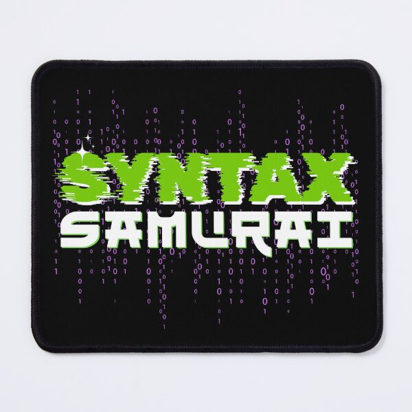 Item preview, Syntax Samurai - Funny Programming Binary Code & Hacker Aesthetic designed and sold by JB-designstudio.