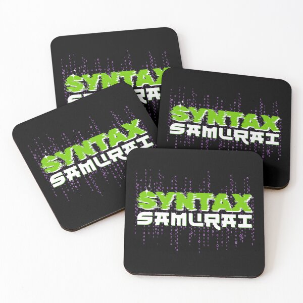 Item preview, Syntax Samurai - Funny Programming Binary Code & Hacker Aesthetic designed and sold by JB-designstudio.