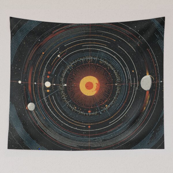 Item preview, Solar system with planet alignment designed and sold by anytka.