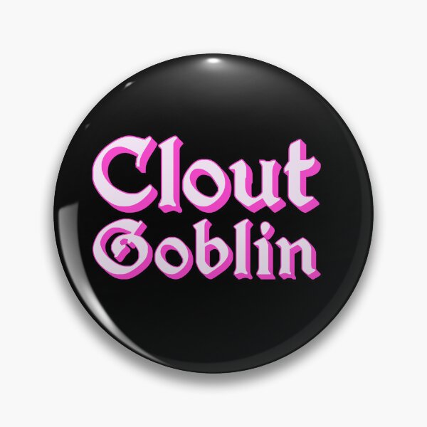 Item preview, Clout Goblin in Pink Medieval Typography designed and sold by Memes N Lore .