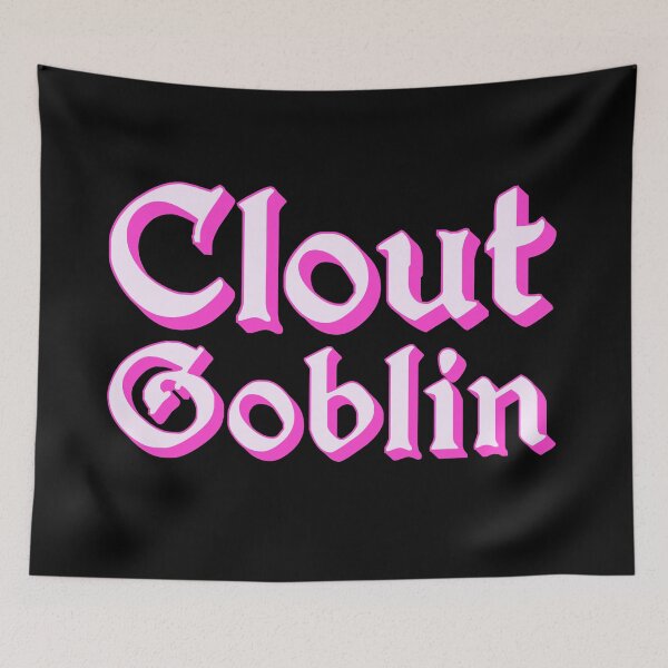 Item preview, Clout Goblin in Pink Medieval Typography designed and sold by Memes N Lore .