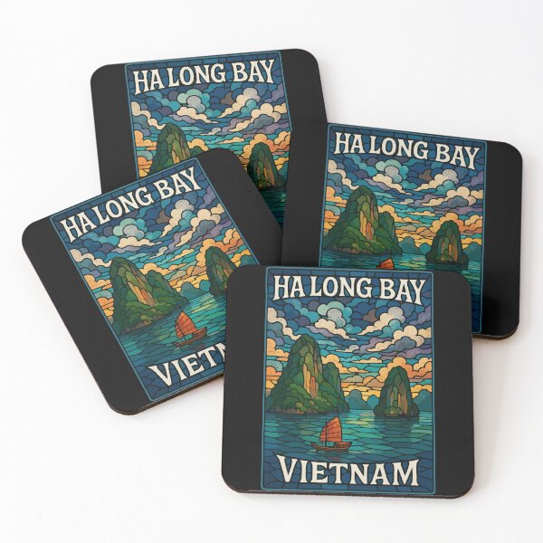 Item preview, Ha Long Bay Asia Stained Glass Travel designed and sold by TomFrontierArt.