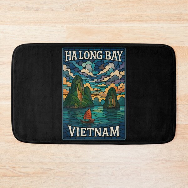 Item preview, Ha Long Bay Asia Stained Glass Travel designed and sold by TomFrontierArt.