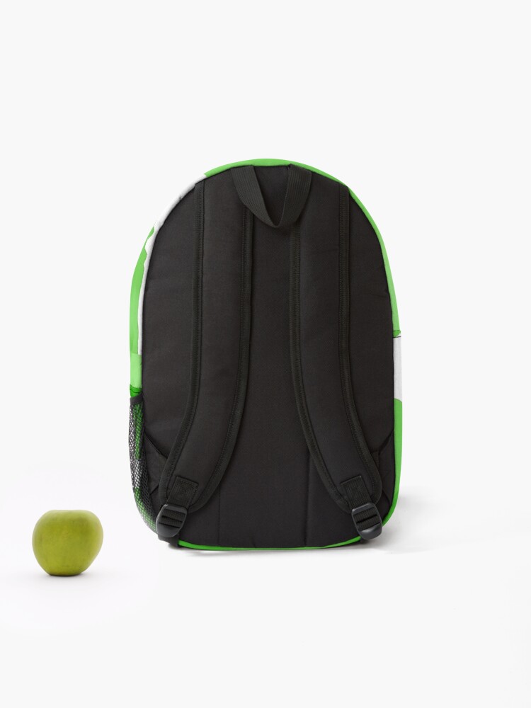 Thumbnail 2 of 3, Backpack, Green Abstract Pattern  designed and sold by GraphicsClub.