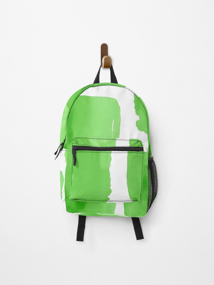 Thumbnail 1 of 3, Backpack, Green Abstract Pattern  designed and sold by GraphicsClub.