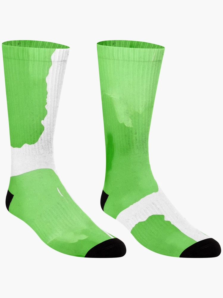 Thumbnail 3 of 5, Socks, Green Abstract Pattern designed and sold by GraphicsClub.