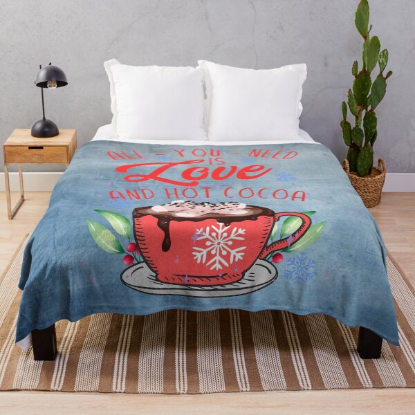Item preview, All You Need Is Love and Hot Cocoa Winter Christmas Design designed and sold by MysticOzzy.