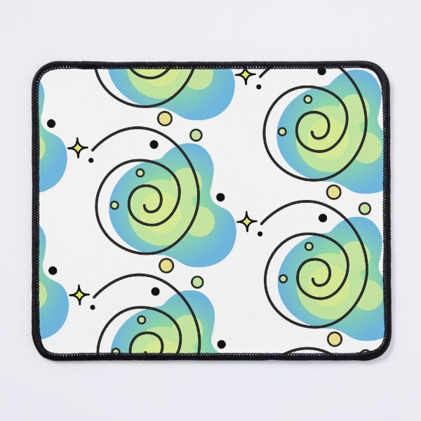 Item preview, Blue green spiral blob designed and sold by BetweenForms.