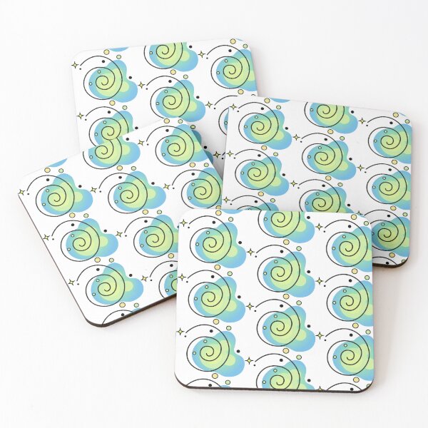 Item preview, Blue green spiral blob designed and sold by BetweenForms.