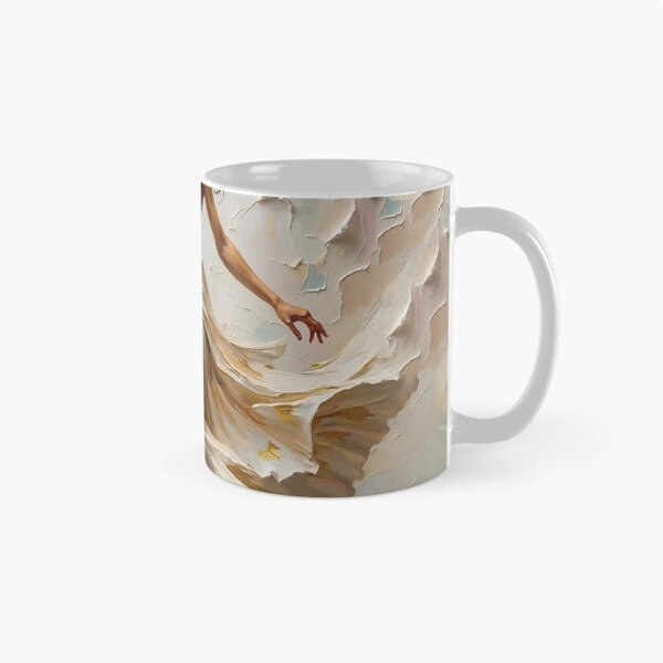Item preview, Ethereal Motion - Dancer in Flowing Cream Dress designed and sold by The Design Asset Station.