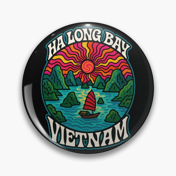 Item preview, Ha Long Bay Vietnam Trippy Travel designed and sold by TomFrontierArt.