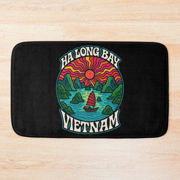 Item preview, Ha Long Bay Vietnam Trippy Travel designed and sold by TomFrontierArt.