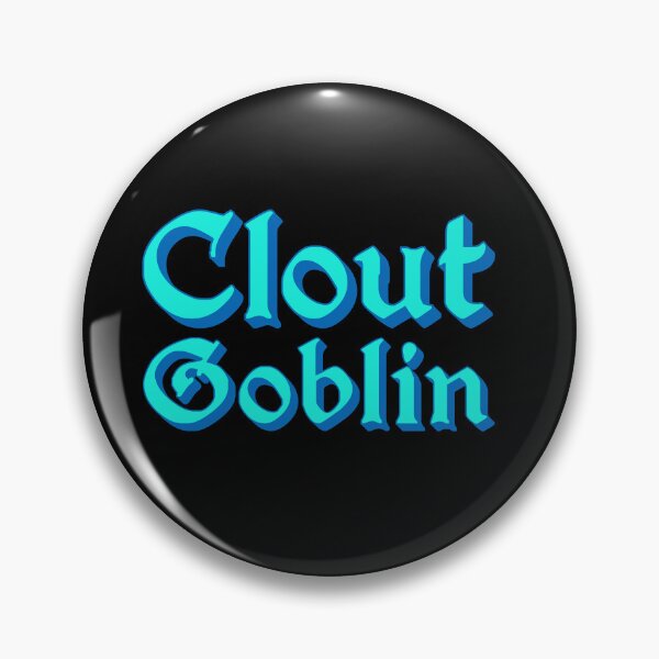 Item preview, Clout Goblin in Blue Medieval Typography designed and sold by Memes N Lore .