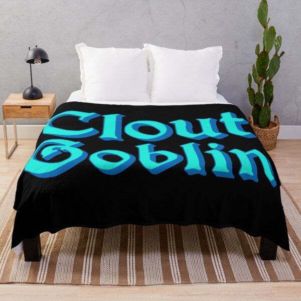 Item preview, Clout Goblin in Blue Medieval Typography designed and sold by Memes N Lore .