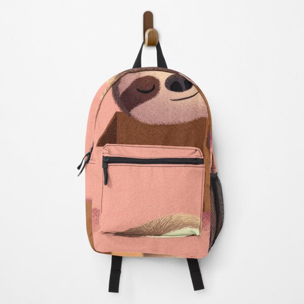 Item preview, Sloth in a box on pink bg designed and sold by anytka.