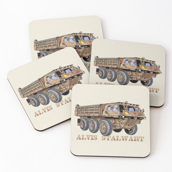 Item preview, Alvis Stalwart British Military Truck Illustration Graphic designed and sold by MilitaryMart.