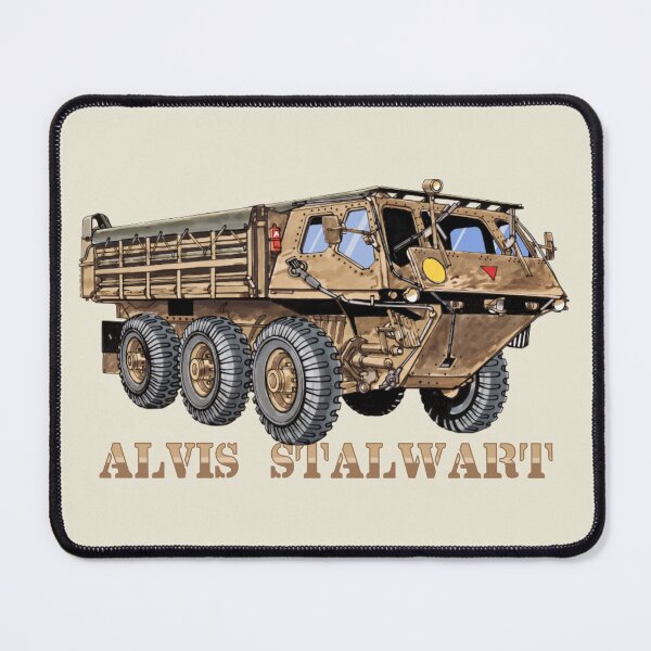 Item preview, Alvis Stalwart British Military Truck Illustration Graphic designed and sold by MilitaryMart.