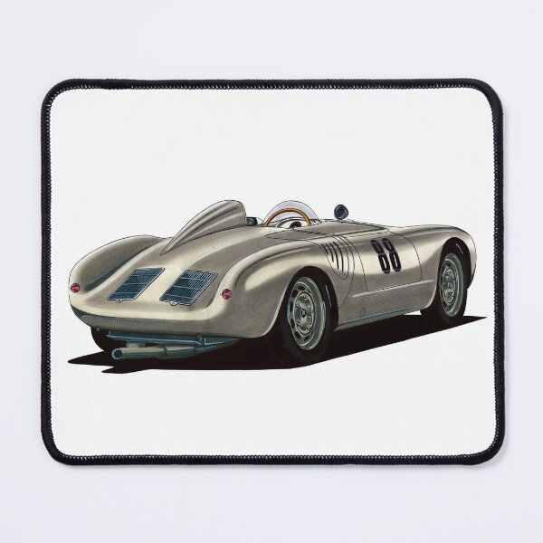 Item preview, Exclusive drawing legendary germany gray racing car 550A Spyder with flat air cooled engine designed and sold by Cars23.